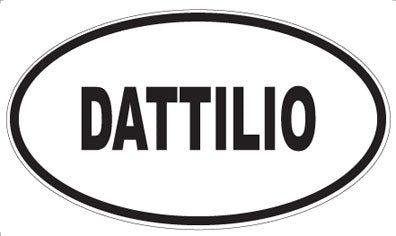 DATTILIO - Oval Sticker