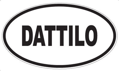 DATTILO - Oval Sticker