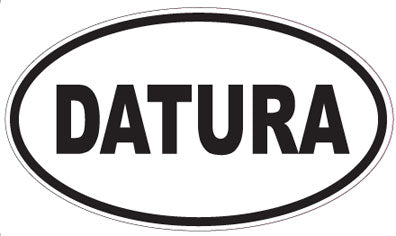 DATURA - Oval Sticker