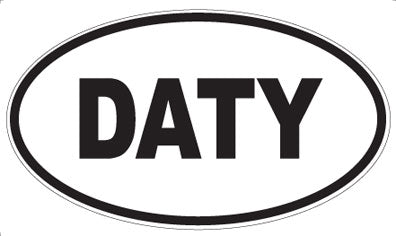 DATY - Oval Sticker