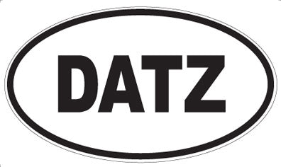 DATZ - Oval Sticker