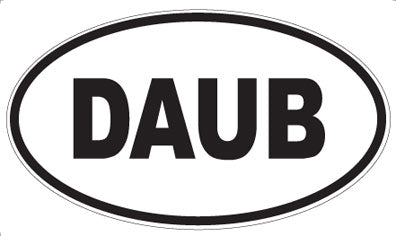 DAUB - Oval Sticker