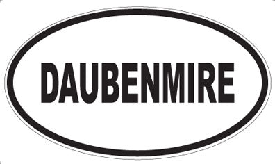 DAUBENMIRE - Oval Sticker