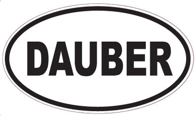 DAUBER - Oval Sticker