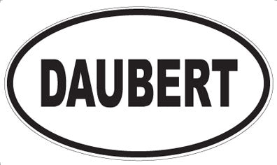 DAUBERT - Oval Sticker
