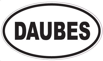 DAUBES - Oval Sticker