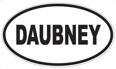 DAUBNEY - Oval Sticker