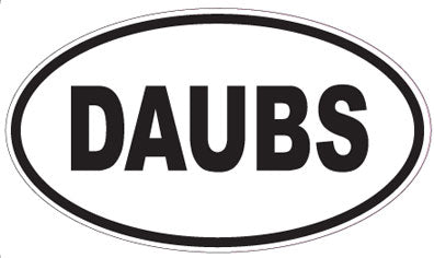 DAUBS - Oval Magnet