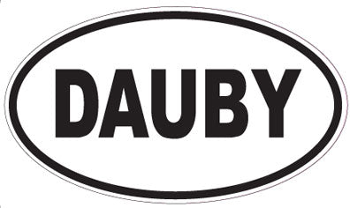 DAUBY - Oval Sticker