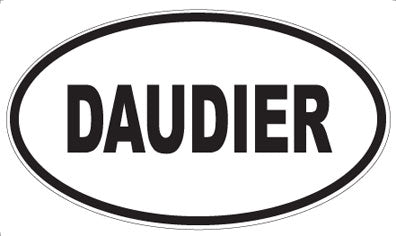 DAUDIER - Oval Sticker