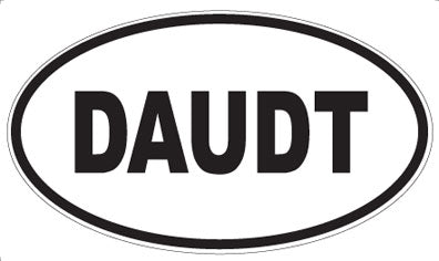 DAUDT - Oval Sticker
