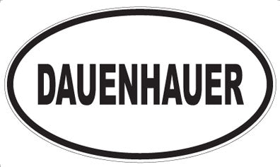 DAUENHAUER - Oval Sticker