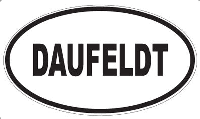 DAUFELDT - Oval Sticker