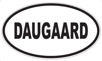 DAUGAARD - Oval Sticker