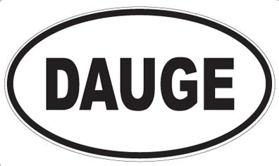 DAUGE - Oval Sticker
