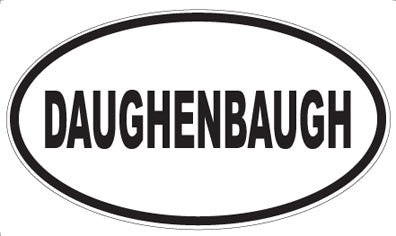 DAUGHENBAUGH - Oval Magnet