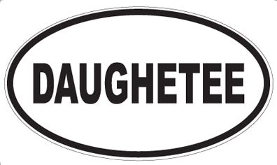 DAUGHETEE - Oval Sticker