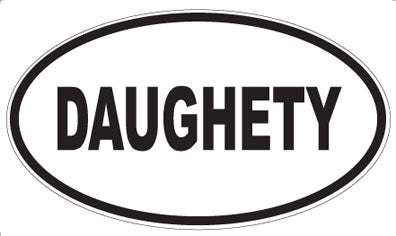 DAUGHETY - Oval Sticker