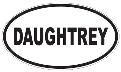DAUGHTREY - Oval Sticker