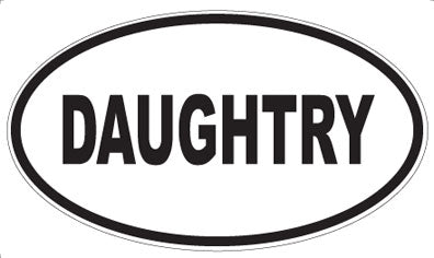 DAUGHTRY - Oval Sticker