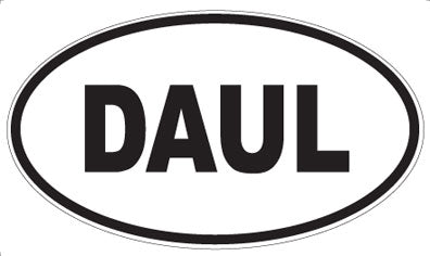 DAUL - Oval Sticker