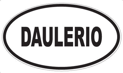 DAULERIO - Oval Sticker