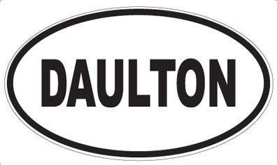 DAULTON - Oval Sticker