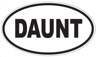 DAUNT - Oval Sticker