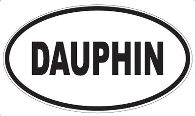 DAUPHIN - Oval Sticker