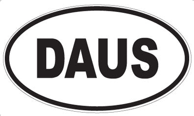 DAUS - Oval Sticker