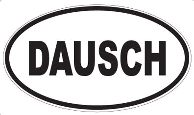 DAUSCH - Oval Sticker