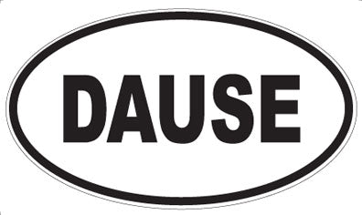 DAUSE - Oval Sticker