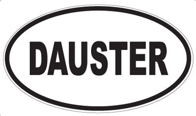 DAUSTER - Oval Sticker