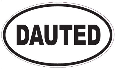 DAUTED - Oval Sticker
