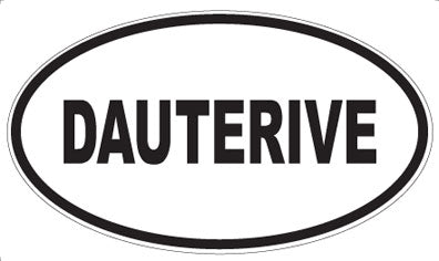 DAUTERIVE - Oval Sticker