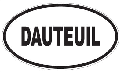 DAUTEUIL - Oval Sticker