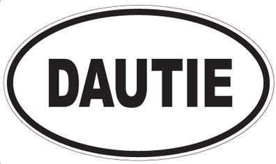 DAUTIE - Oval Sticker