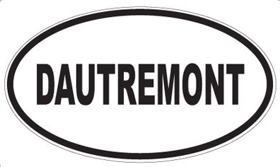 DAUTREMONT - Oval Sticker