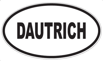 DAUTRICH - Oval Sticker