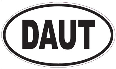 DAUT - Oval Sticker