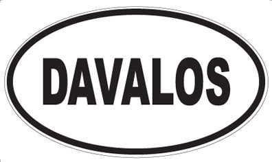DAVALOS - Oval Sticker