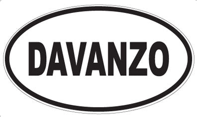 DAVANZO - Oval Sticker