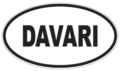 DAVARI - Oval Sticker