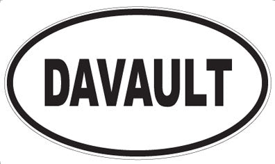 DAVAULT - Oval Sticker