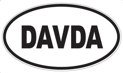 DAVDA - Oval Sticker