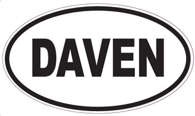 DAVEN - Oval Sticker