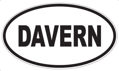 DAVERN - Oval Sticker