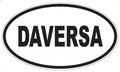 DAVERSA - Oval Sticker