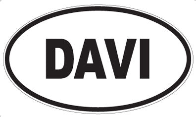 DAVI - Oval Sticker