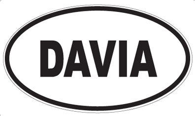 DAVIA - Oval Sticker